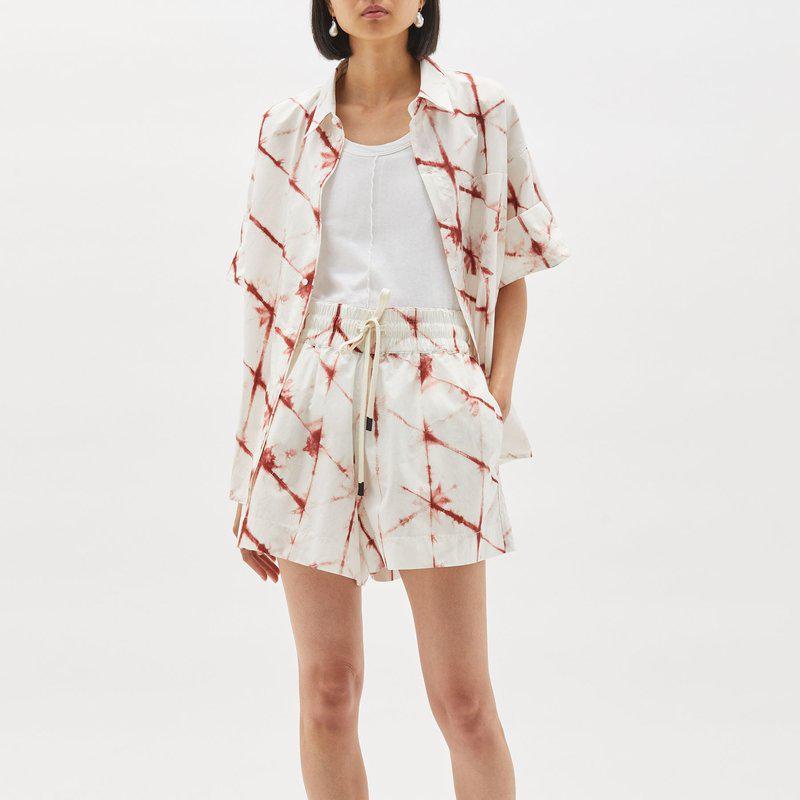 Bassike Printed Boxy S-S Shirt