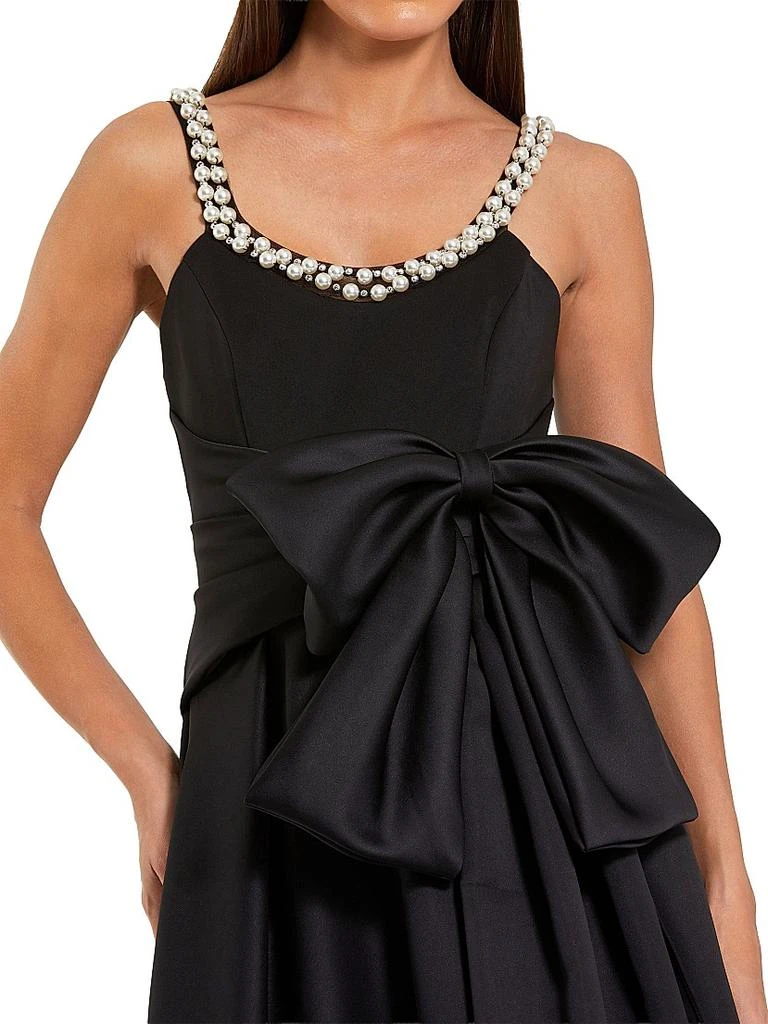 Mac Duggal Ieena 1 Bow-Detailed Satin A-Line Gown 3