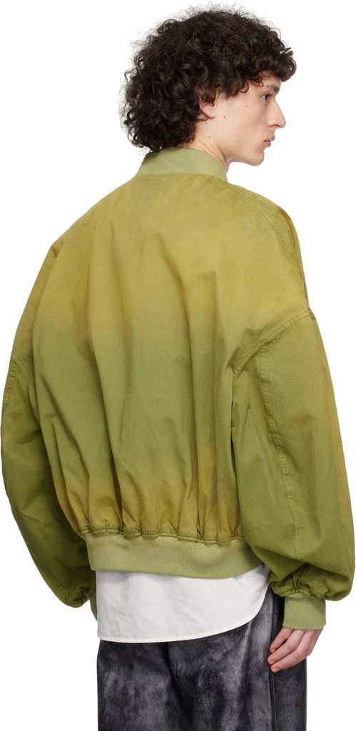 JW Anderson Green Relaxed Cotton Bomber Jacket 3