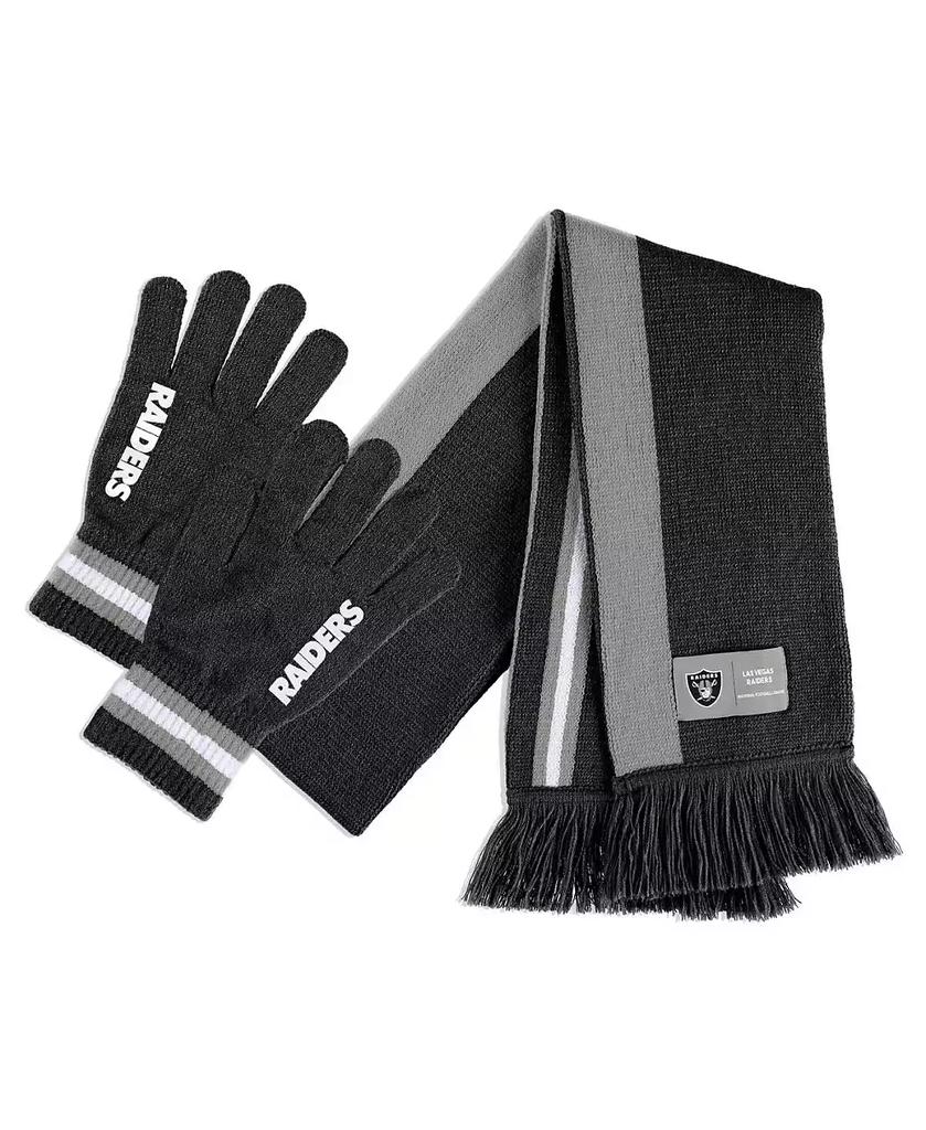 WEAR by Erin Andrews Women's Las Vegas Raiders Scarf and Glove Set