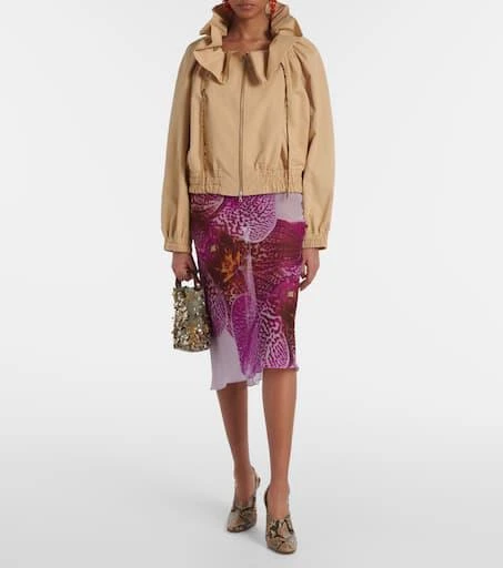 Dries Van Noten Snake-effect leather wedges 3