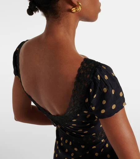 Rixo Iggy polka-dot midi dress 5