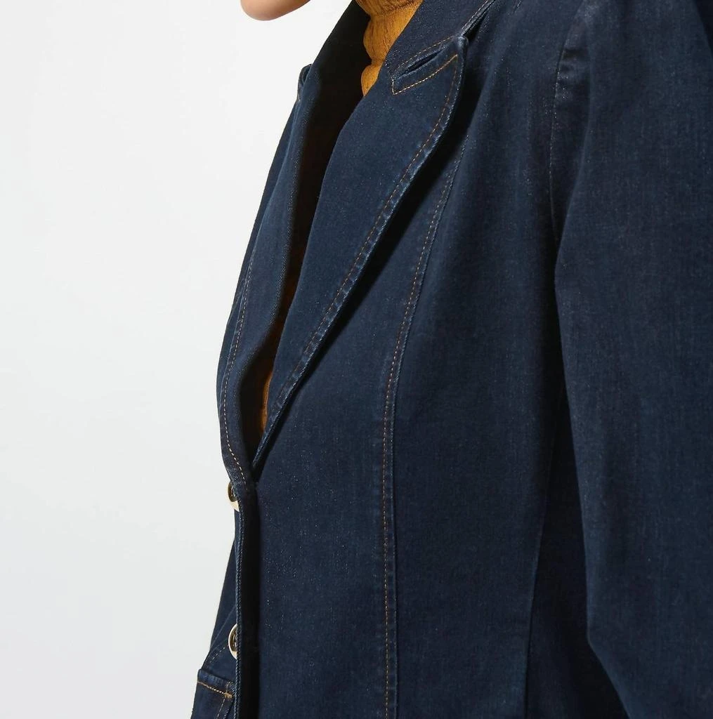 JOSEPH RIBKOFF Joseph Ribkoff - Fitted Stretch Denim Blazer 3