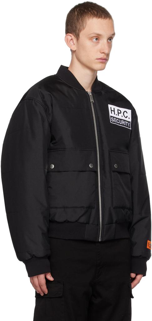 Heron Preston Black HPC Bomber Jacket