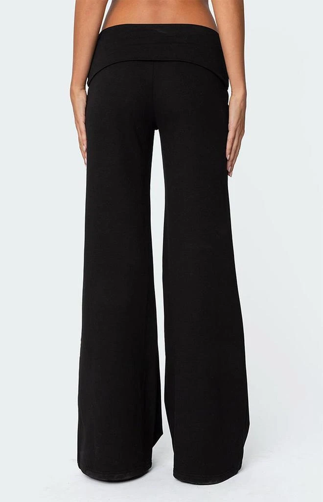 Edikted Wide Leg Fold Over Pants 3