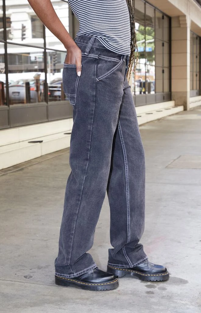 John Galt Black Crispina Low Rise Carpenter Jeans 3