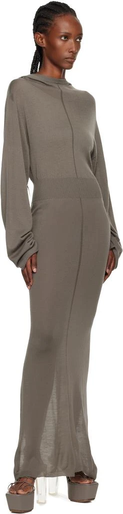 Gray Concordians Hooded Maxi Dress  On Sale Now with Up to 58% Off |  Discover Exclusive Deals & Savings at BeyondStyle  Authentic Rick Owens  long dresses|women with Limited-Time Discounts, Free