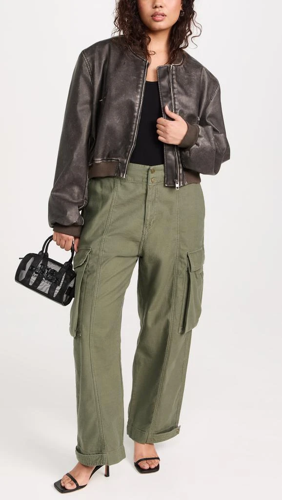 FRAME Wide Leg Cargo Trousers 7