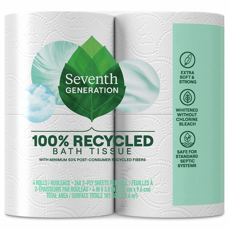 Seventh Generation Bath Tissue Toilet Paper 2 Ply Toilet Paper 4 pk 1