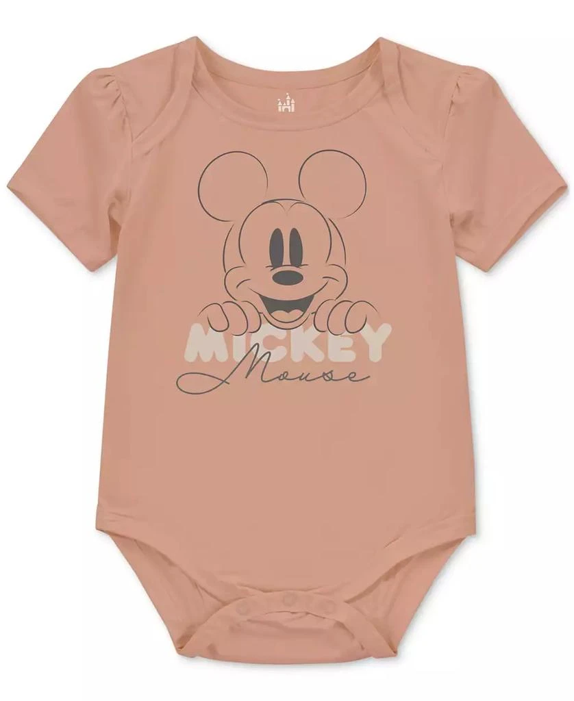 Disney Baby Mickey Mouse Short-Sleeve Bodysuits, 3 Pack 4