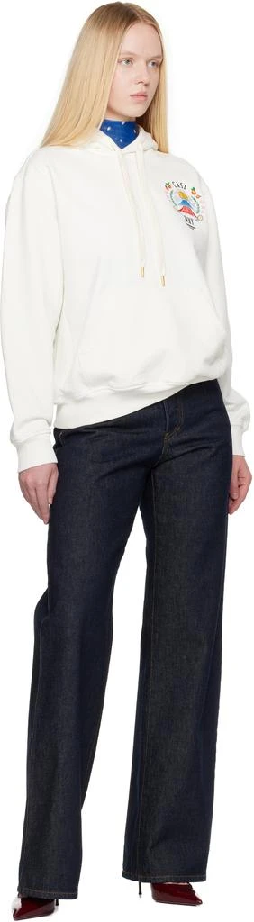 Casablanca White 'Casa Way' Mountain Hoodie 4