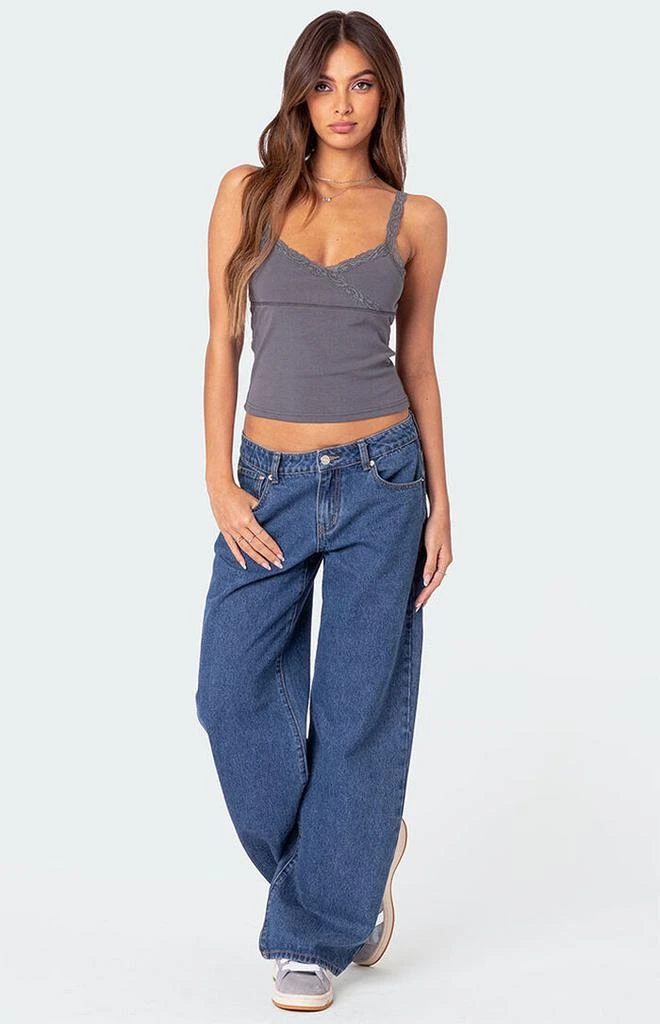 Edikted Amilia Lace Trim Tank Top 2