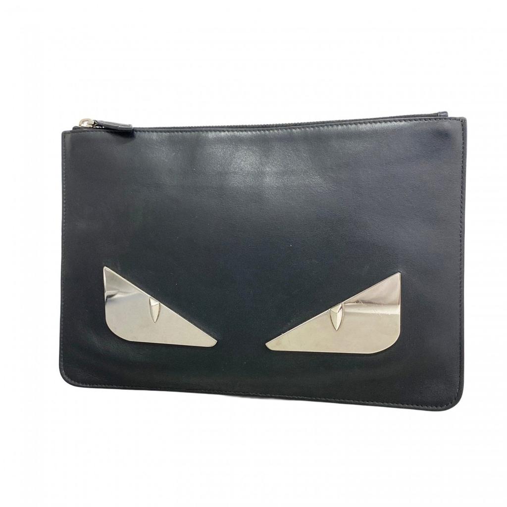 Fendi Leather Clutch Bag (Pre-Owned)