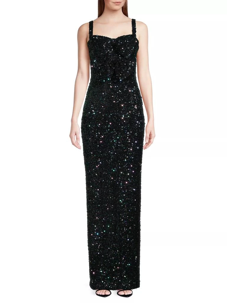 Black Halo Milayla Sequined Gown 3