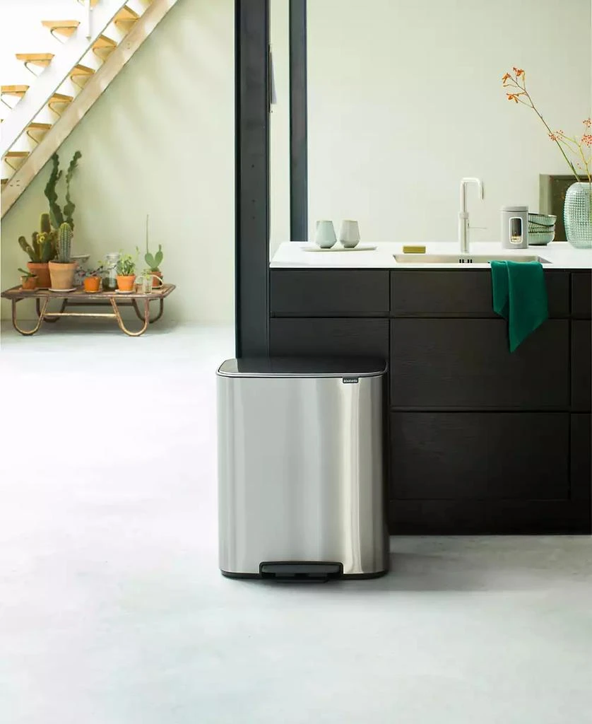 Brabantia Bo Step on Dual Compartment Trash Can, 2 x 8 Gallon, 2 x 30 Liter 6