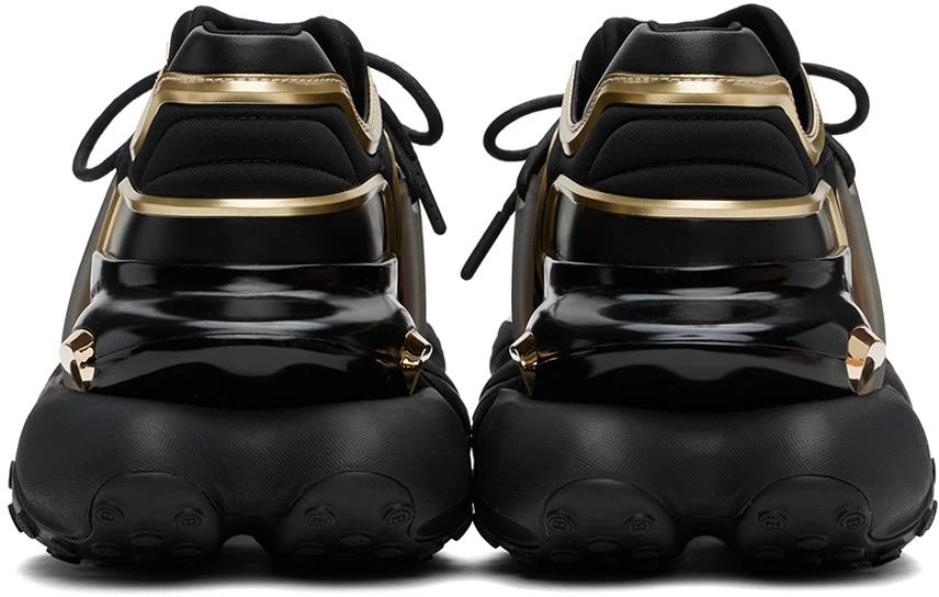 Balmain Black & Gold Unicorn Wave Sneakers 2