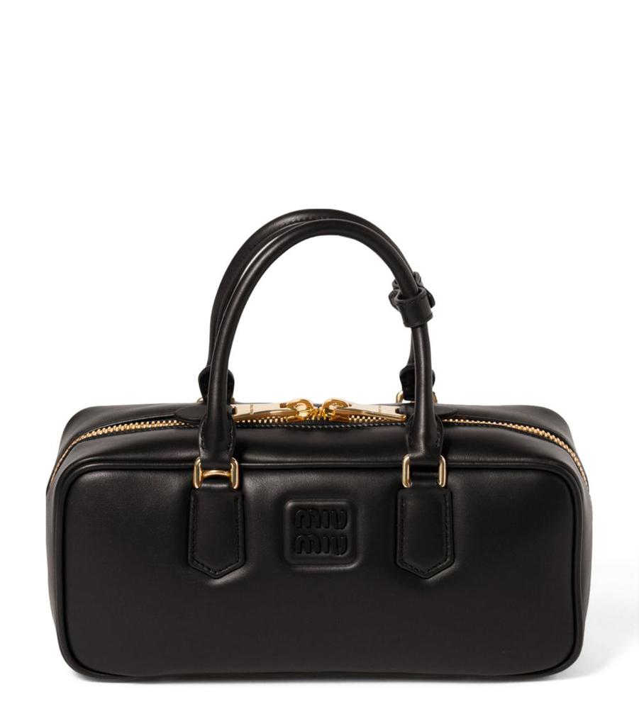 Miu Miu Leather Arcadie Top-Handle Bag