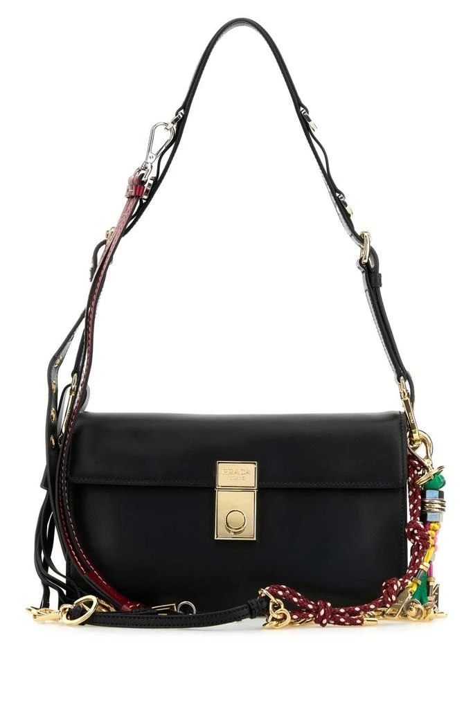 Prada Prada Soft Sound Charm-Detailed Small Shoulder Bag 1