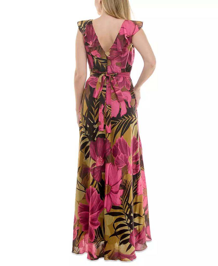 Taylor Women's Ruffled Sleeveless A-Line Dress
