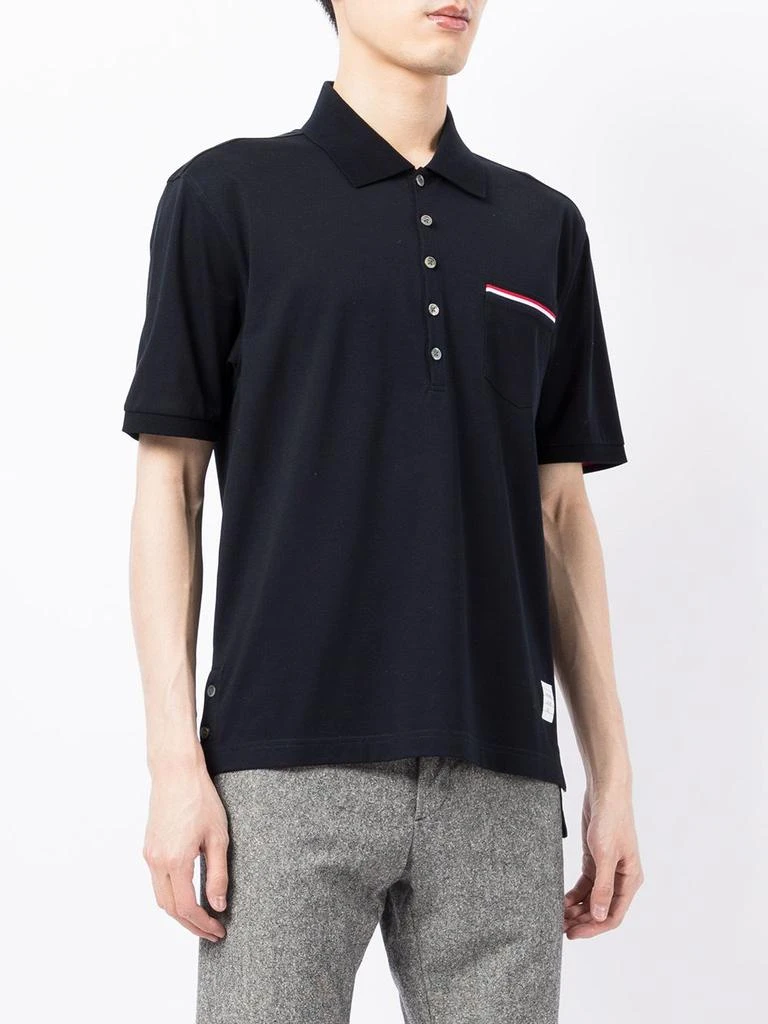 Thom Browne THOM BROWNE - Rwb Cotton Polo Shirt 1