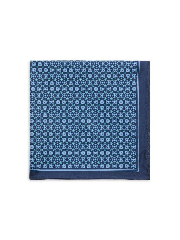 Ben Sherman Print Silk Pocket Square 1