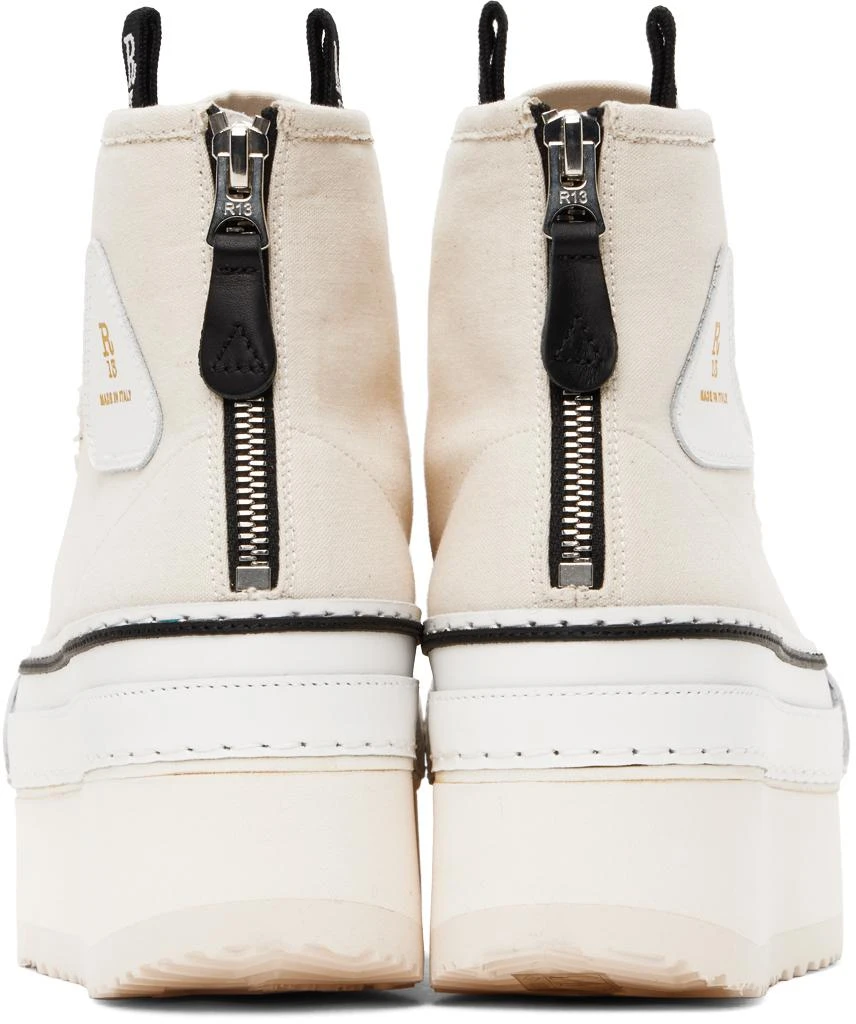 R13 Off-White Courtney Platform Sneakers 2