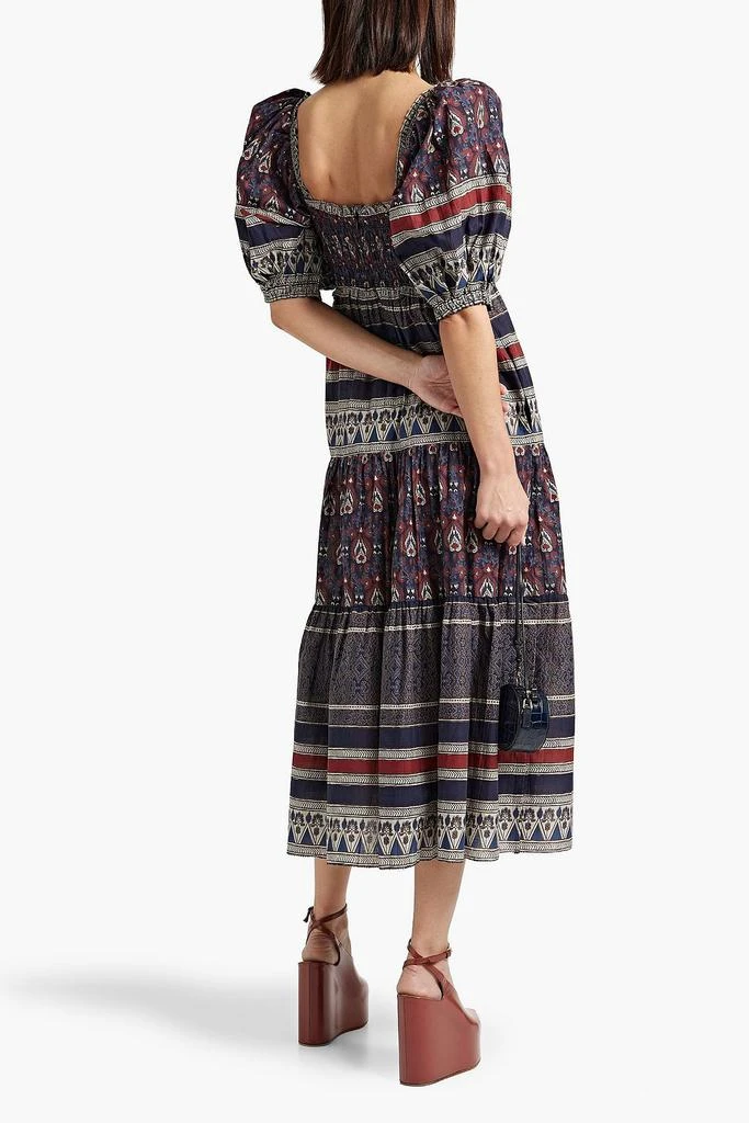 Sea Tasha tiered printed cotton-voile midi dress 3