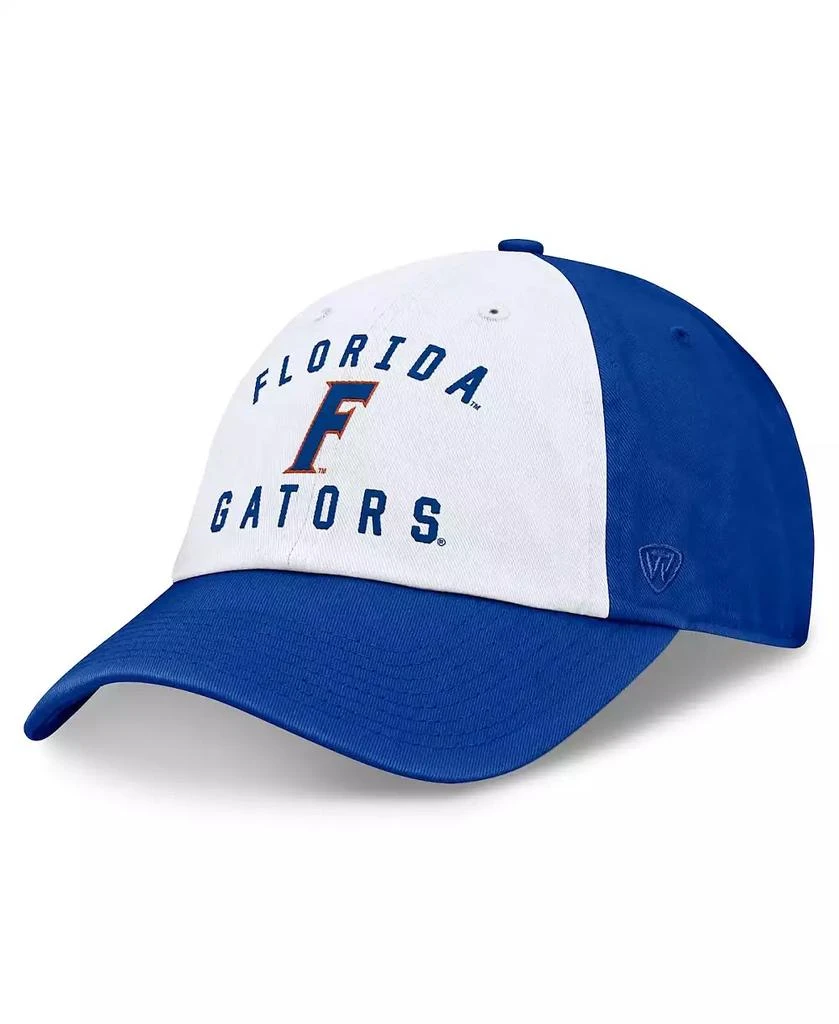 Top of the World Men's White/Royal Florida Gators Heritage Weston Adjustable Hat 1