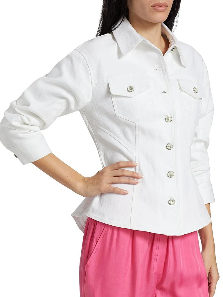 Cinq à Sept Formfitting Denim Jacket 6