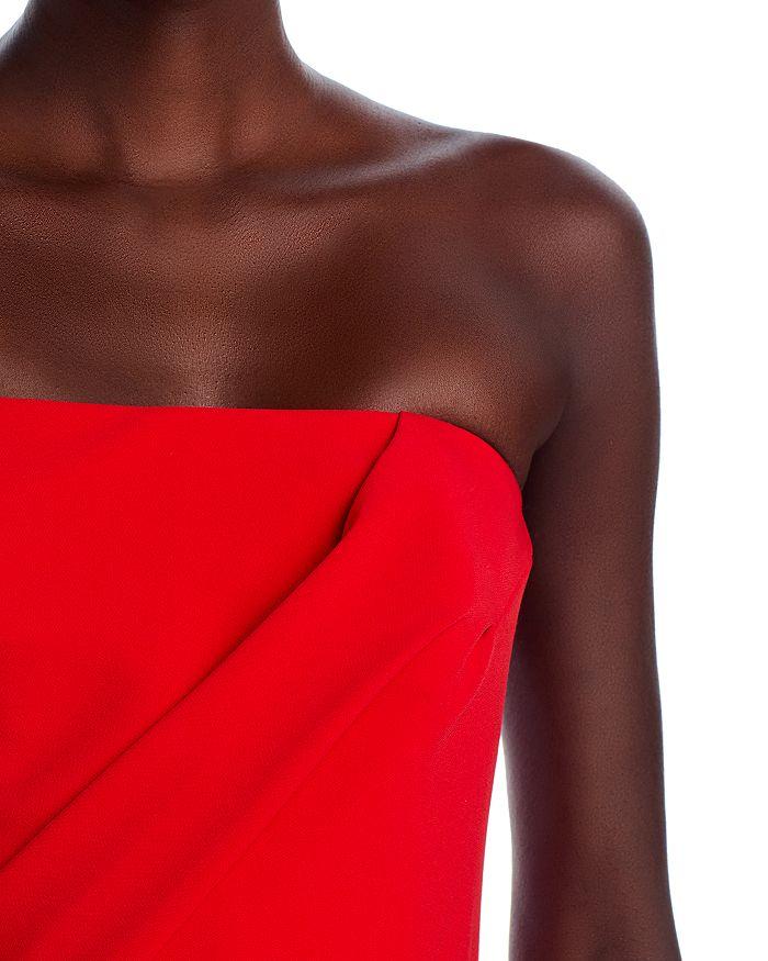 Amsale Strapless Midi Dress
