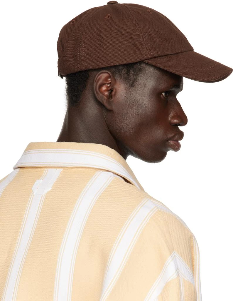 Jacquemus Brown 'The Jacquemus' Cap 3