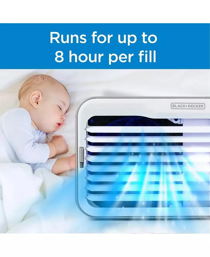 Black & Decker BLACK+DECKER Desktop Air Cooler, Personal Portable Fan with 3-Speeds, Evaporative Air Cooler with 0.5L Water Tank 5