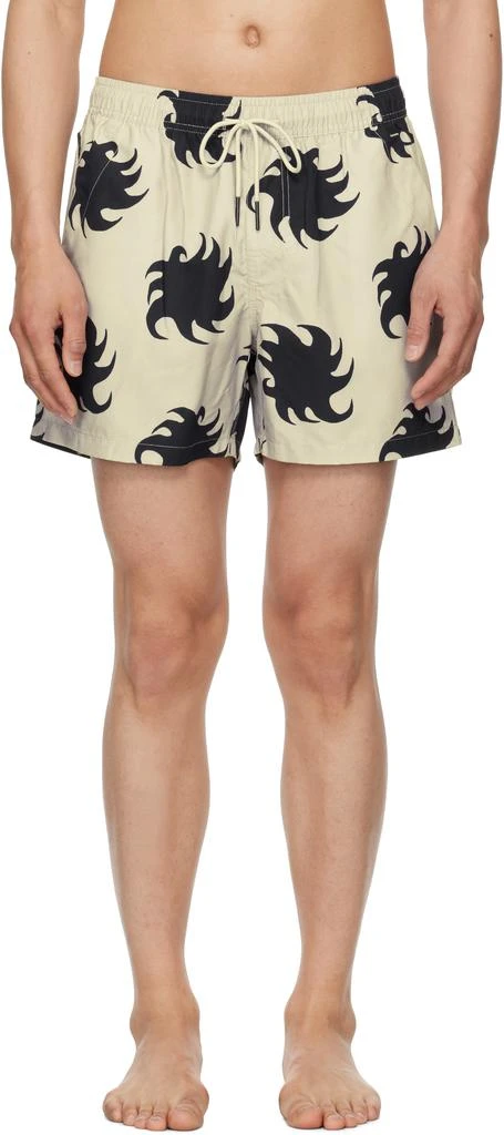 OAS Gray 
Black Ember Swim Shorts