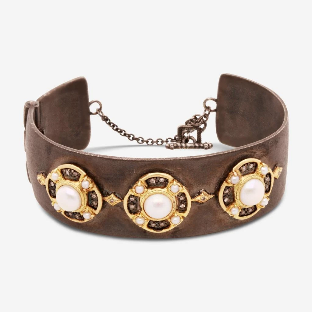 Armenta Armenta Old World 18K Gold & Blackened Sterling Silver Cuff Bracelet 19322 1