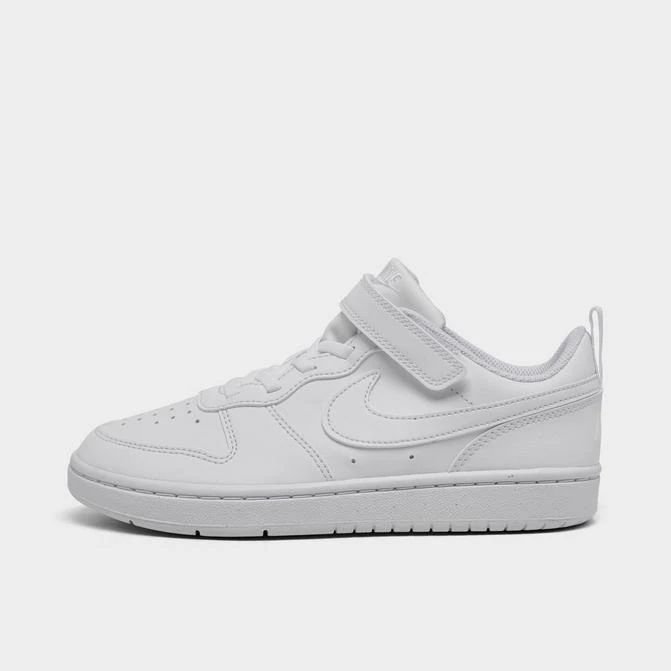NIKE Little Kids' Nike Court Borough Low Recraft Stretch Lace Casual Shoes 1