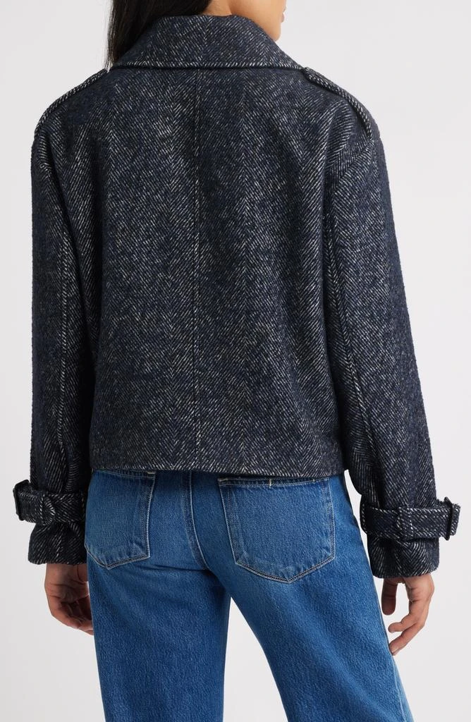 BCBG Short Trench Peacoat 2