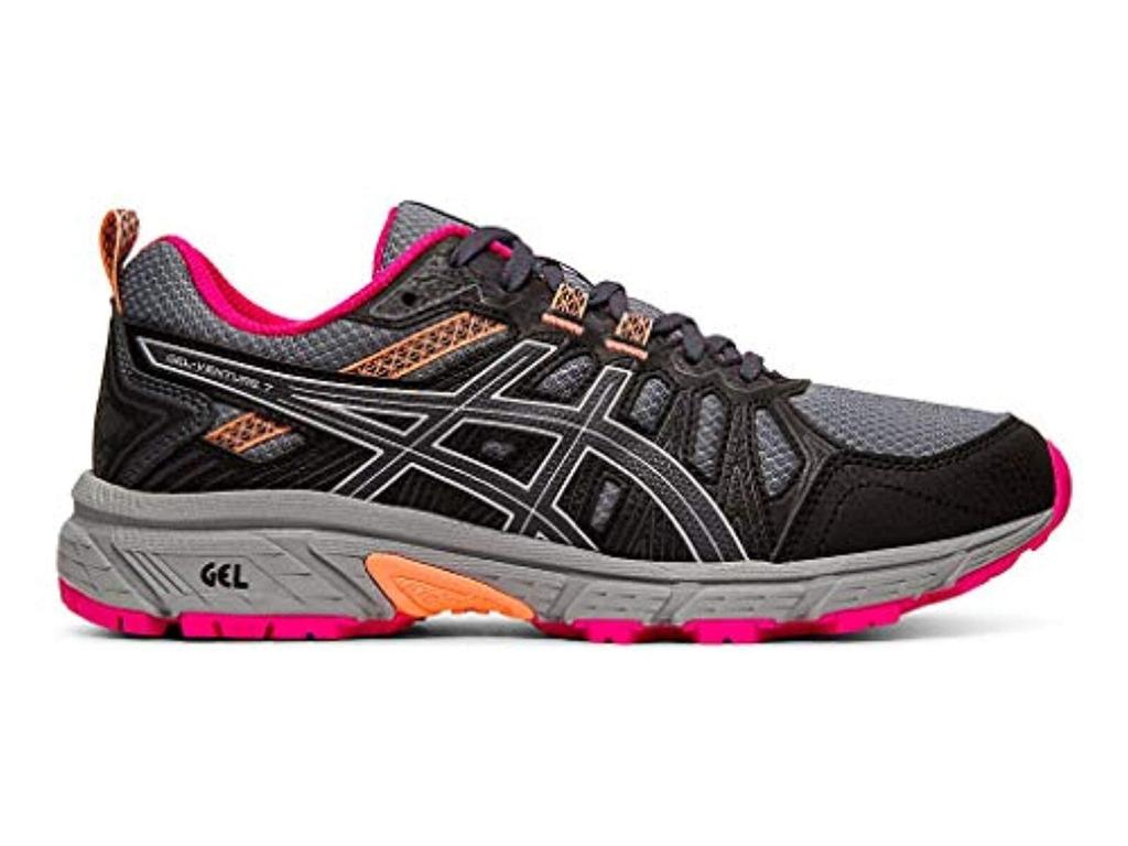 Asics Gel-Venture 7 1012A477-021 Womens 7 Wide Gray Trail Running Shoes EEE4022