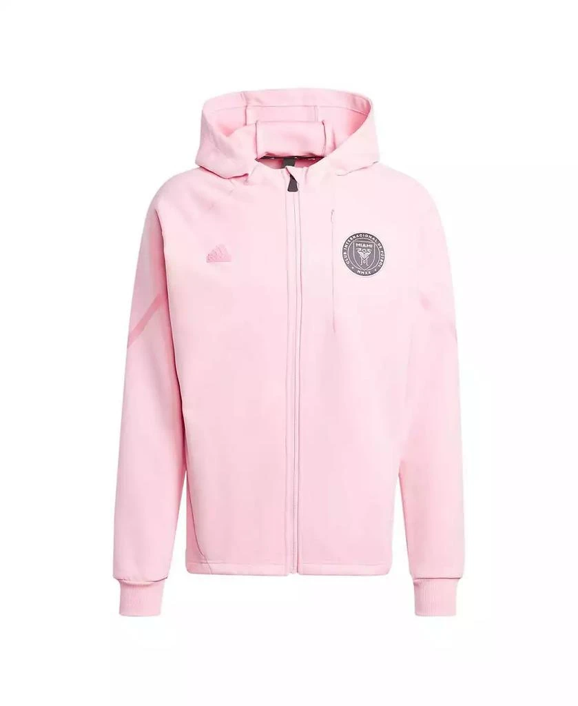 Adidas Men's Pink Inter Miami CF 2024 Anthem Travel Full-Zip Jacket 1