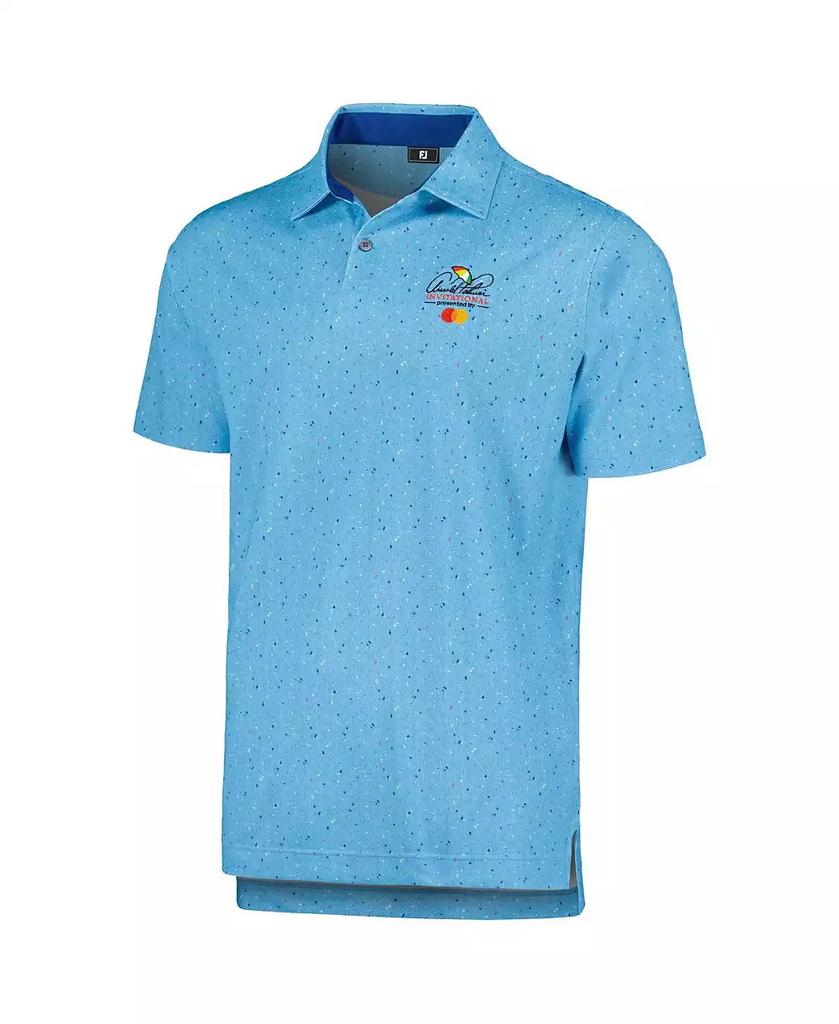 FootJoy Men's Blue Arnold Palmer Invitational Tweed Texture ProDry Stretch Pique Polo