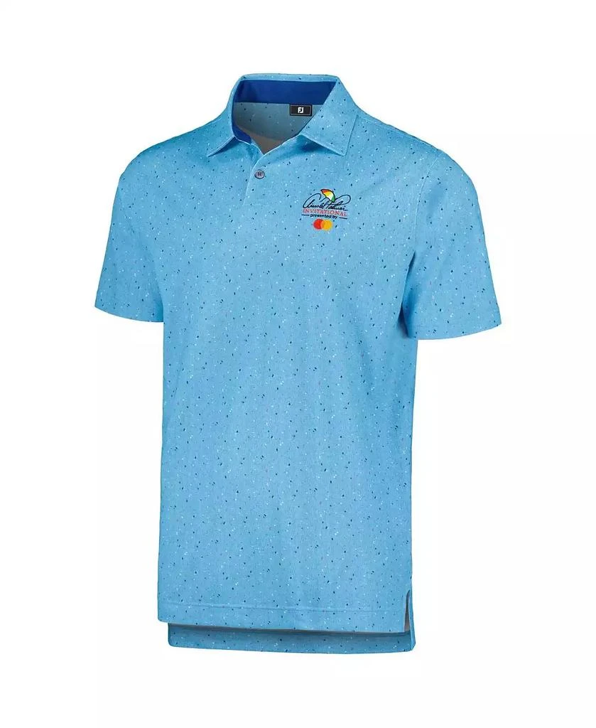 FootJoy Men's Blue Arnold Palmer Invitational Tweed Texture ProDry Stretch Pique Polo 2