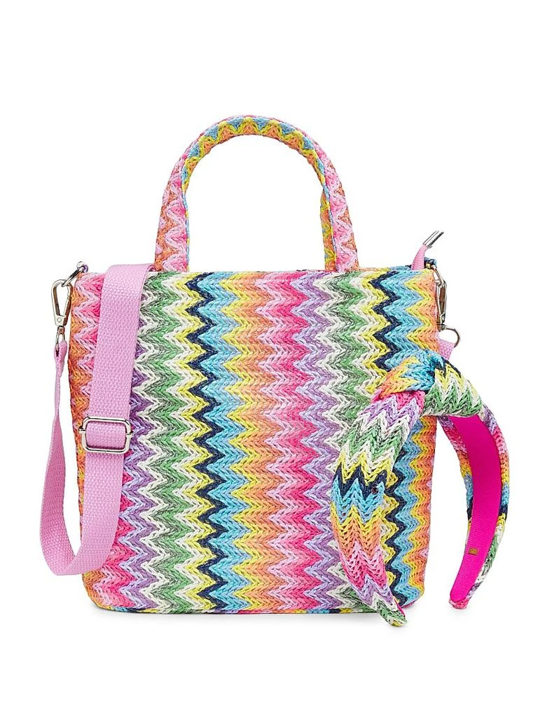 Bari Lynn Girl's Rainbow Headband & Handbag Set 1