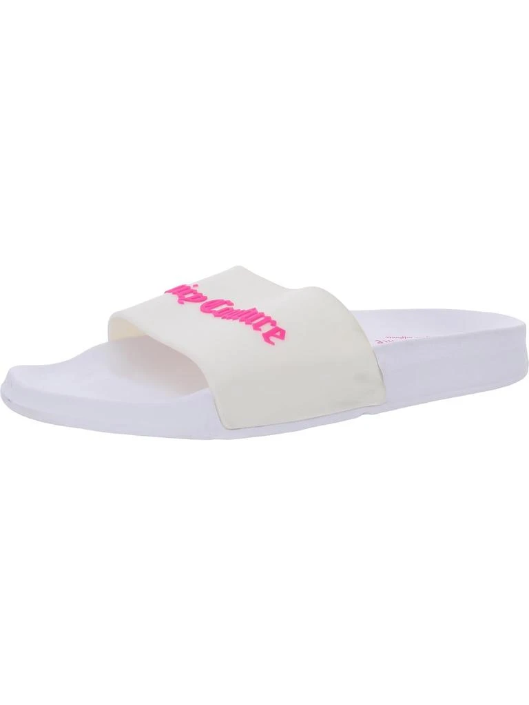 Juicy Couture Whimsey Womens Slip On Logo Pool Slides 4