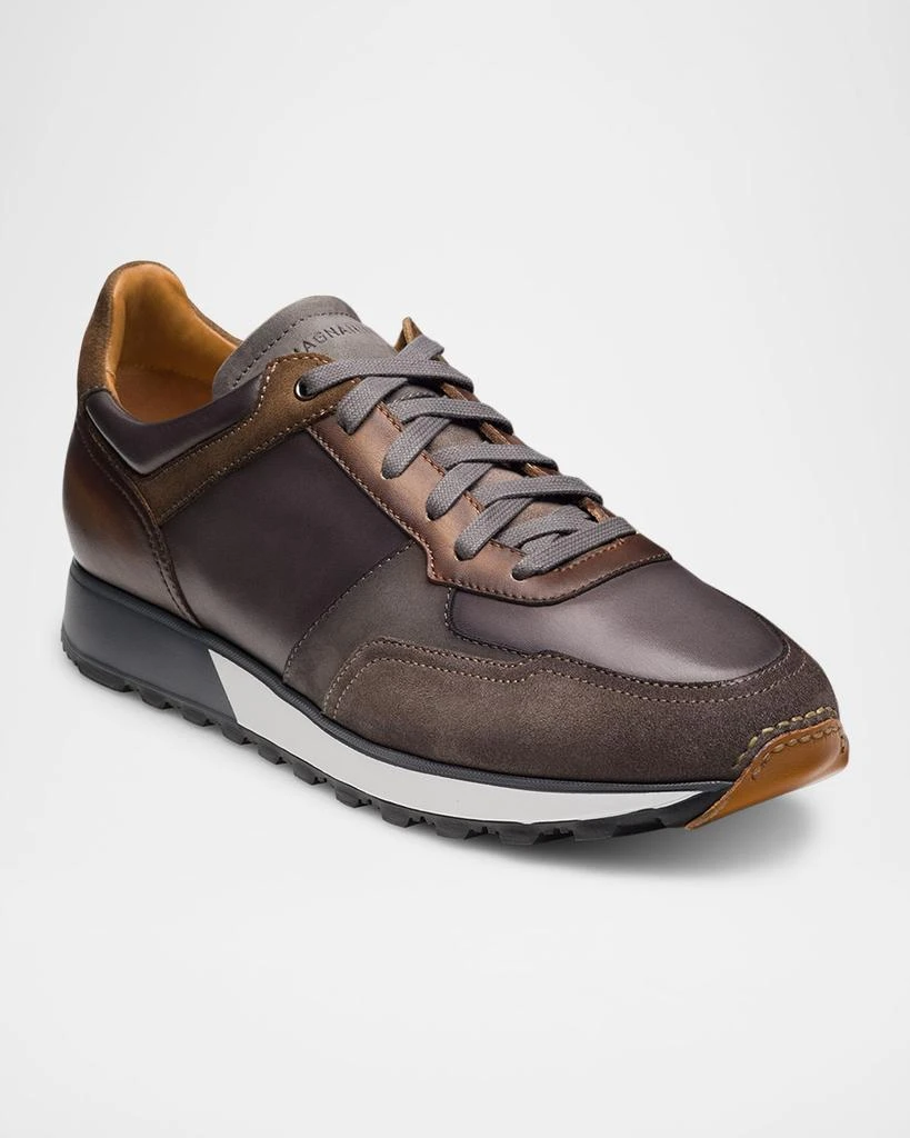 Magnanni Men's Arco Leather Runner Sneakers 3