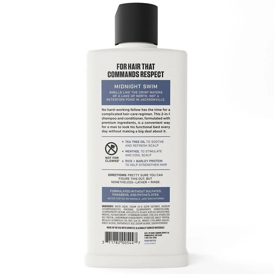 Duke Cannon 2 in 1 Shampoo and Conditioner Midnight Swim 2