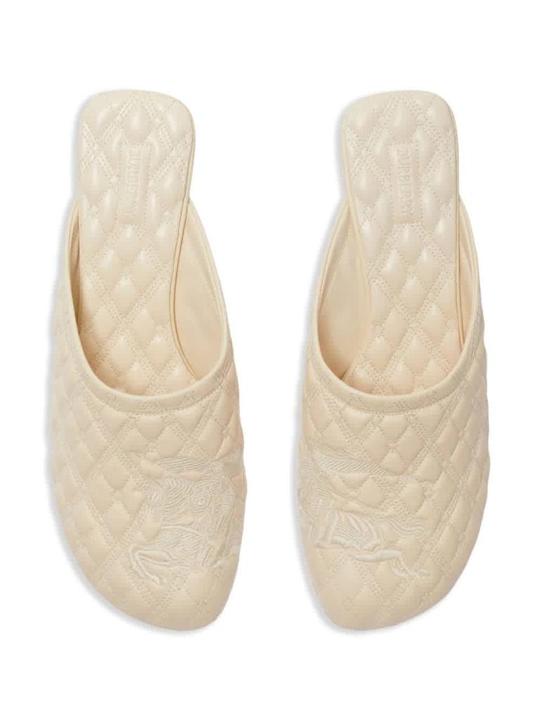 Burberry Embroidered Quilted Mules