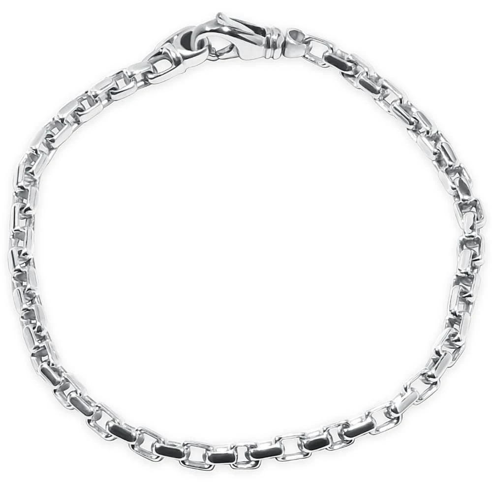 Pompeii3 Men
s 14k Gold (11gram) or Platinum (20gram) 5mm Link Bracelet 8.5"