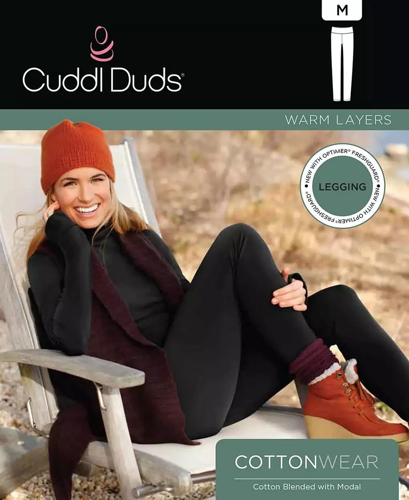 Cuddl Duds Women's Cottonwear High-Rise Leggings 5