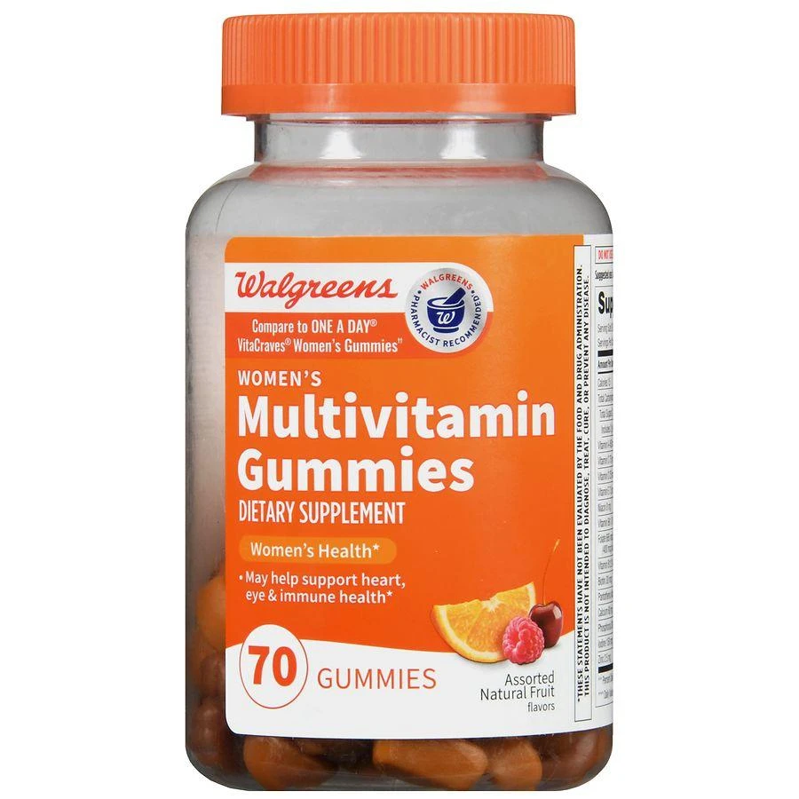 Walgreens Women
s Multivitamin Gummies (35 days) Assorted Natural Fruit 2