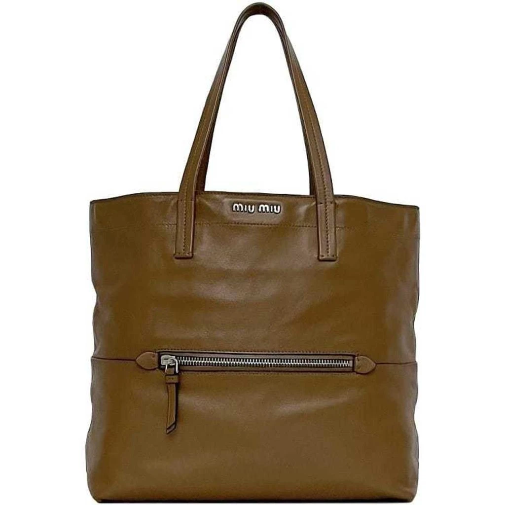 Miu Miu Leather Tote Bag (Pre-Owned) 1