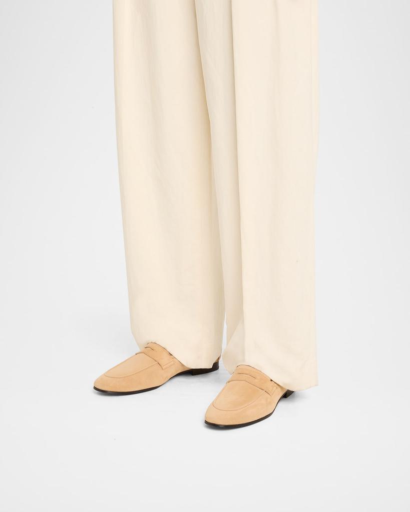 Bougeotte Flaneur Suede Penny Loafers